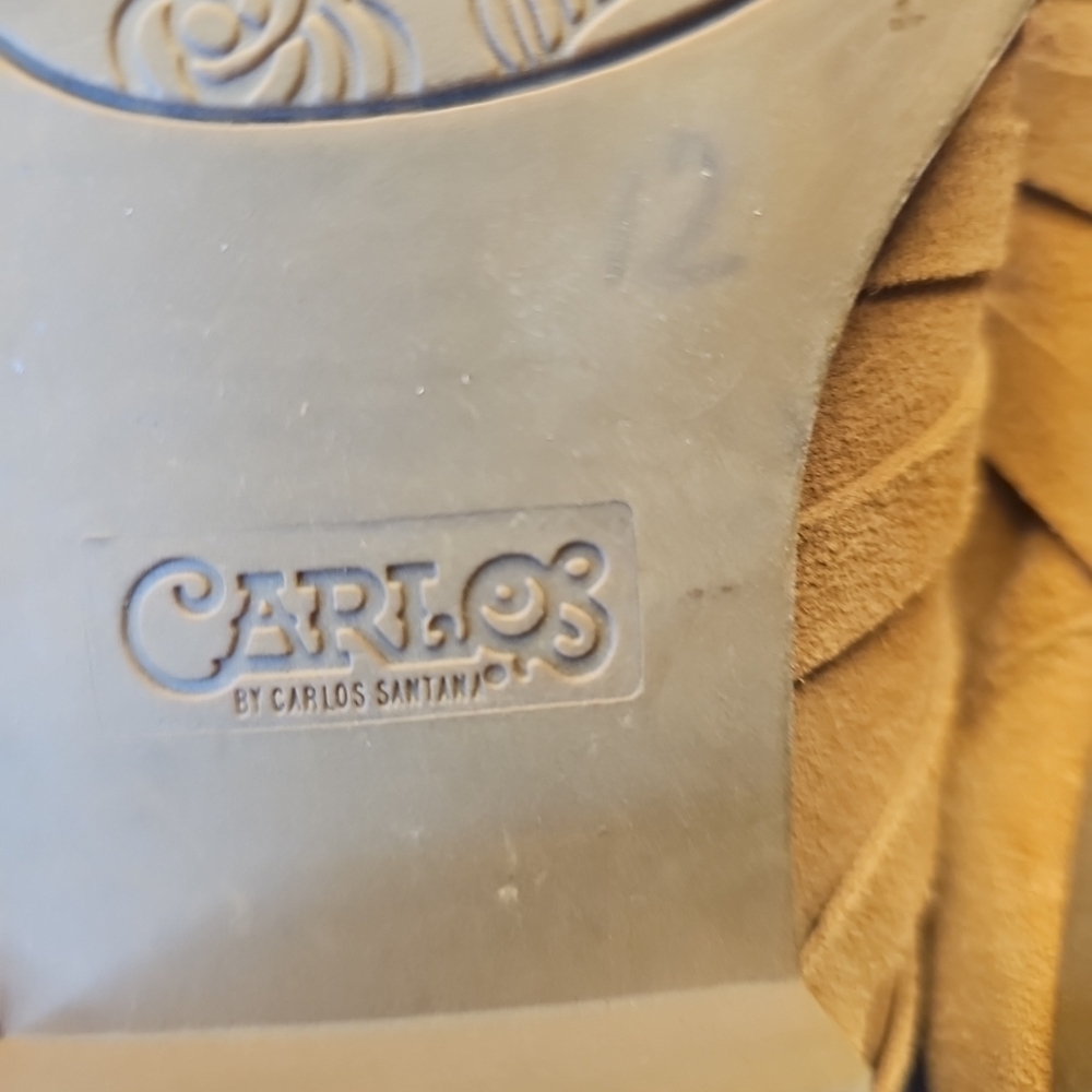 Carlos by Carlos Santana Tan Ankle Booties Size 9 - Picture 7 of 9